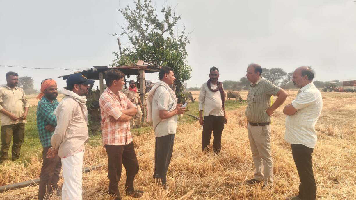 नरवाई जलाने की शिकायत