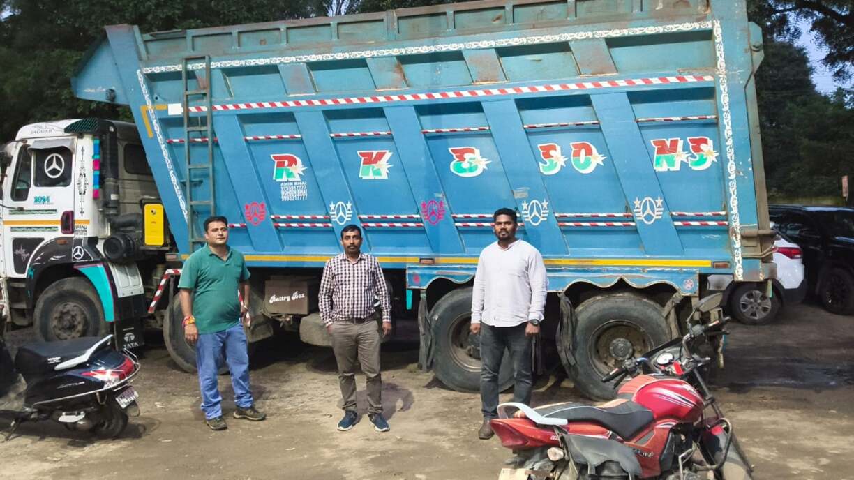 जिले में रेत खनिज के अवैध उत्खनन